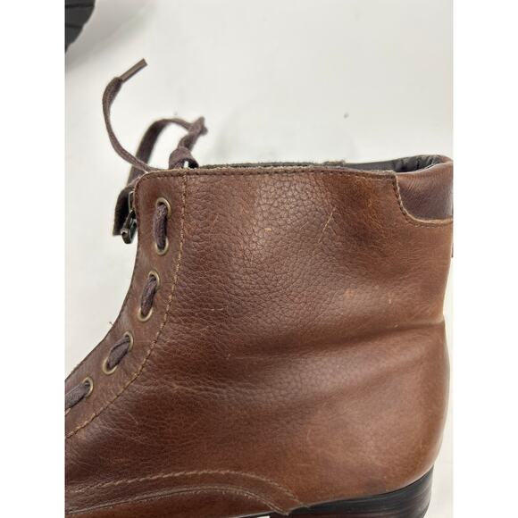 Steve Madden P-Rude Brown Leather Boots Men’s Size 10.5 main image 10
